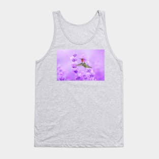 Anna's Hummingbird at Lavender Sprig Tank Top